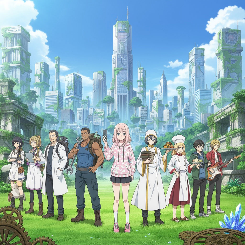 AI-driven NPCs in scene